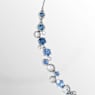 Constella necklace, Mixed cuts, Blue, Rhodium plated - Swarovski, 5732255