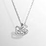 Swan pendant, Mixed cuts, Swan, White - Swarovski, 5732412
